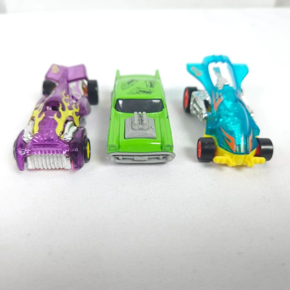 Vintage 90s Hot Wheels 1993 Speed Hook Launcher Race Cars 57 Chevy Alligator Top